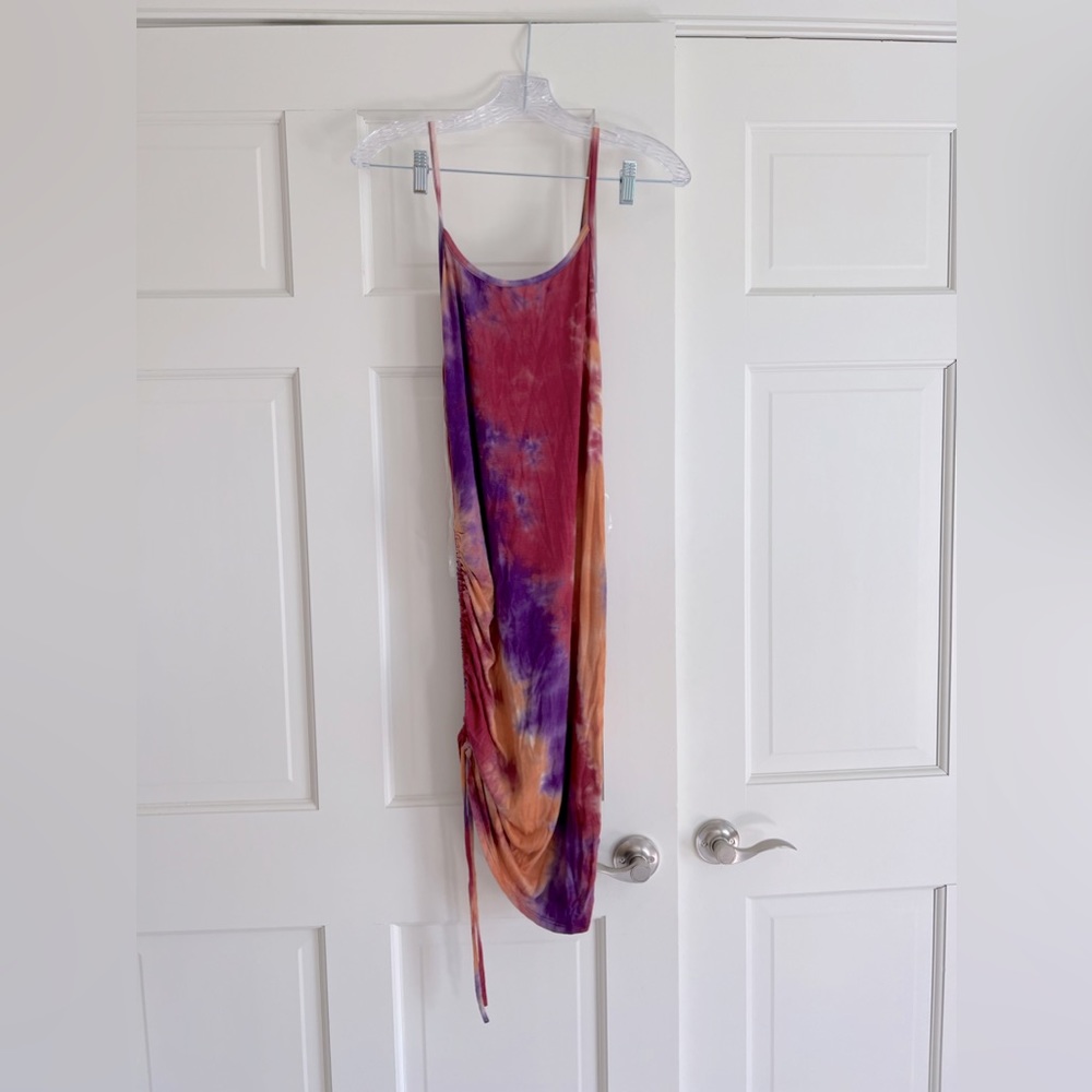 NWT Tie Dye Ruched Dress